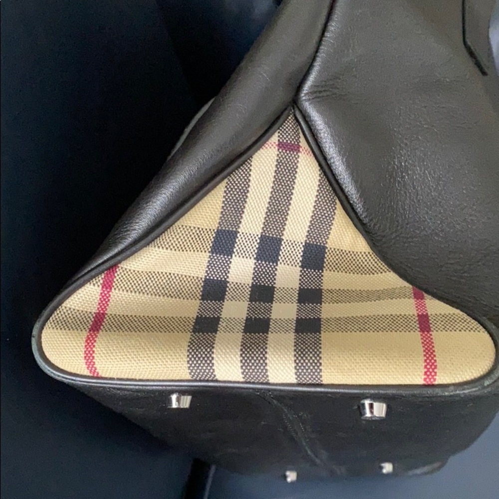 Burberry Black Leather Satchel - Picture 8 of 10